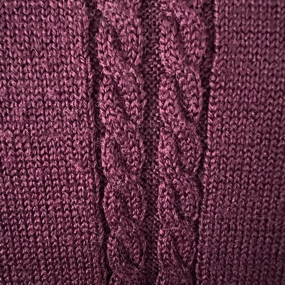 John Meyer Women's Wine Crew Neck Wool Blend Sweater Sz. L - Picture 5 of 10